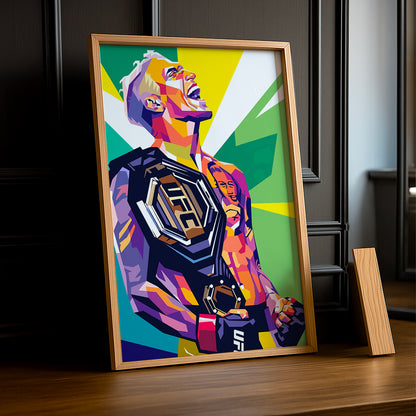 Cadre photo UFC - Illustration de Charles Oliveira