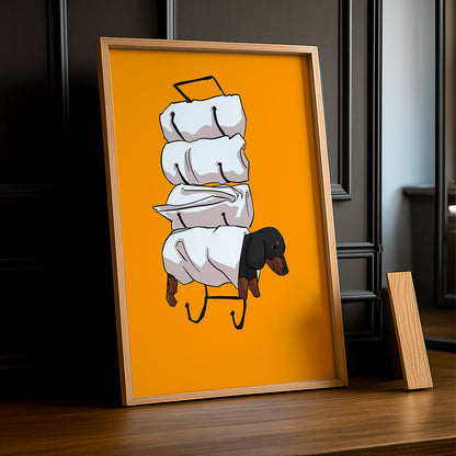 Cadre Photo Chien - Porte serviette