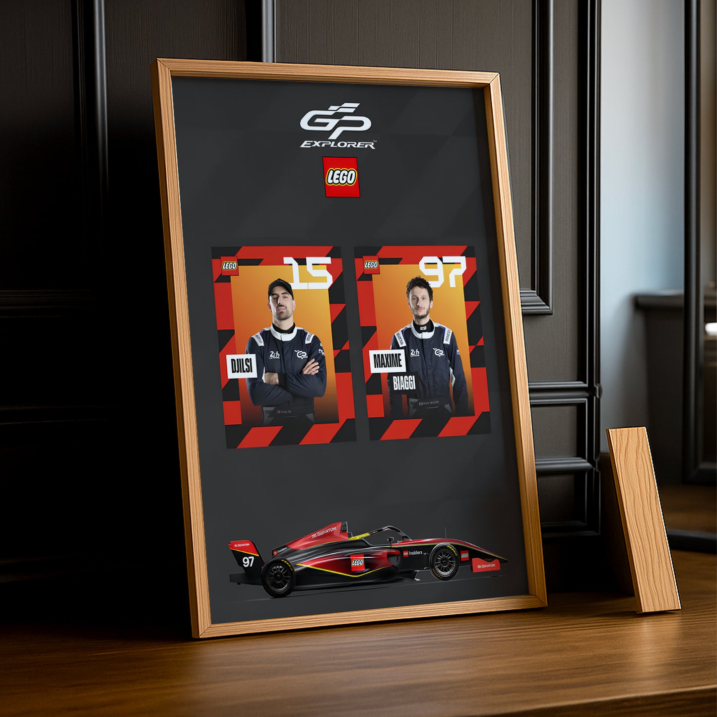 Cadre Photo GP Explorer Djilsi x Maxime Biaggi Lego