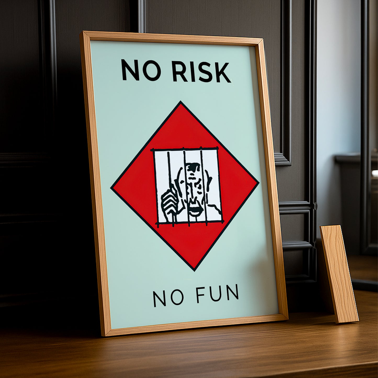 Monopoly No Risk No Fun - Cadre photo