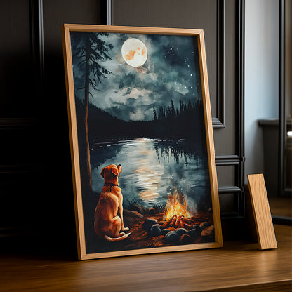 Cadre Photo Chien - Lac