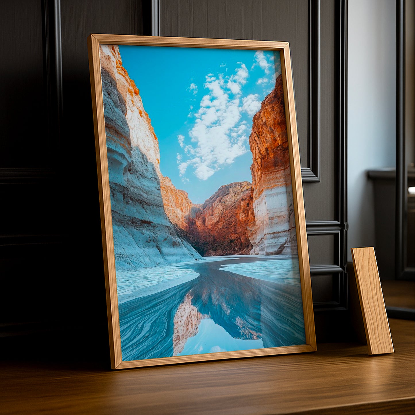 Cadre Photo Naturel - Lac & Montagne