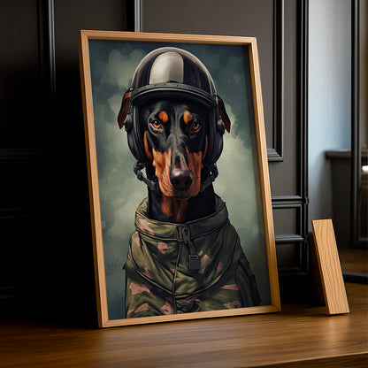 Cadre Photo Chien - Soldat