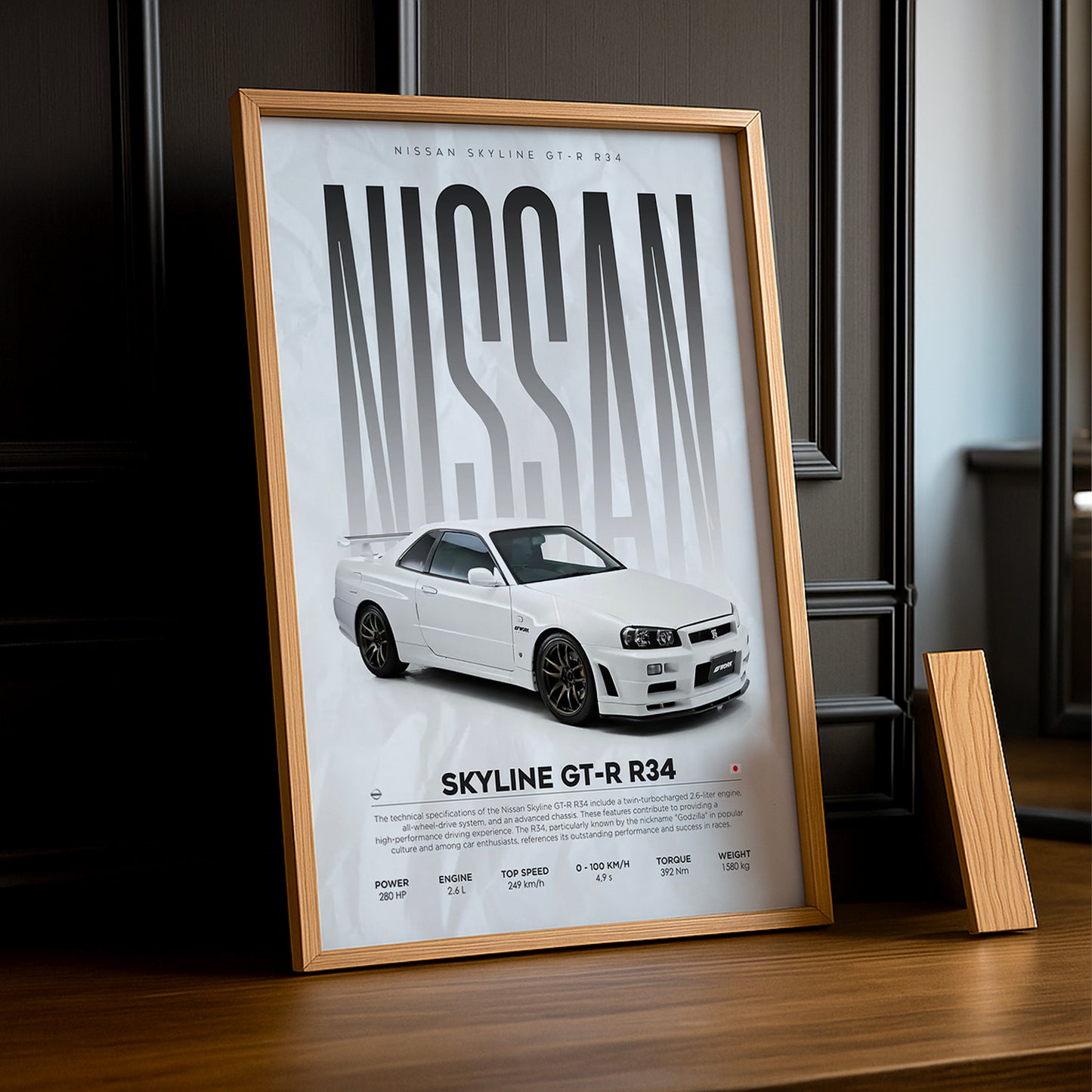 Cadre photo Nissan Skyline GT-R R34
