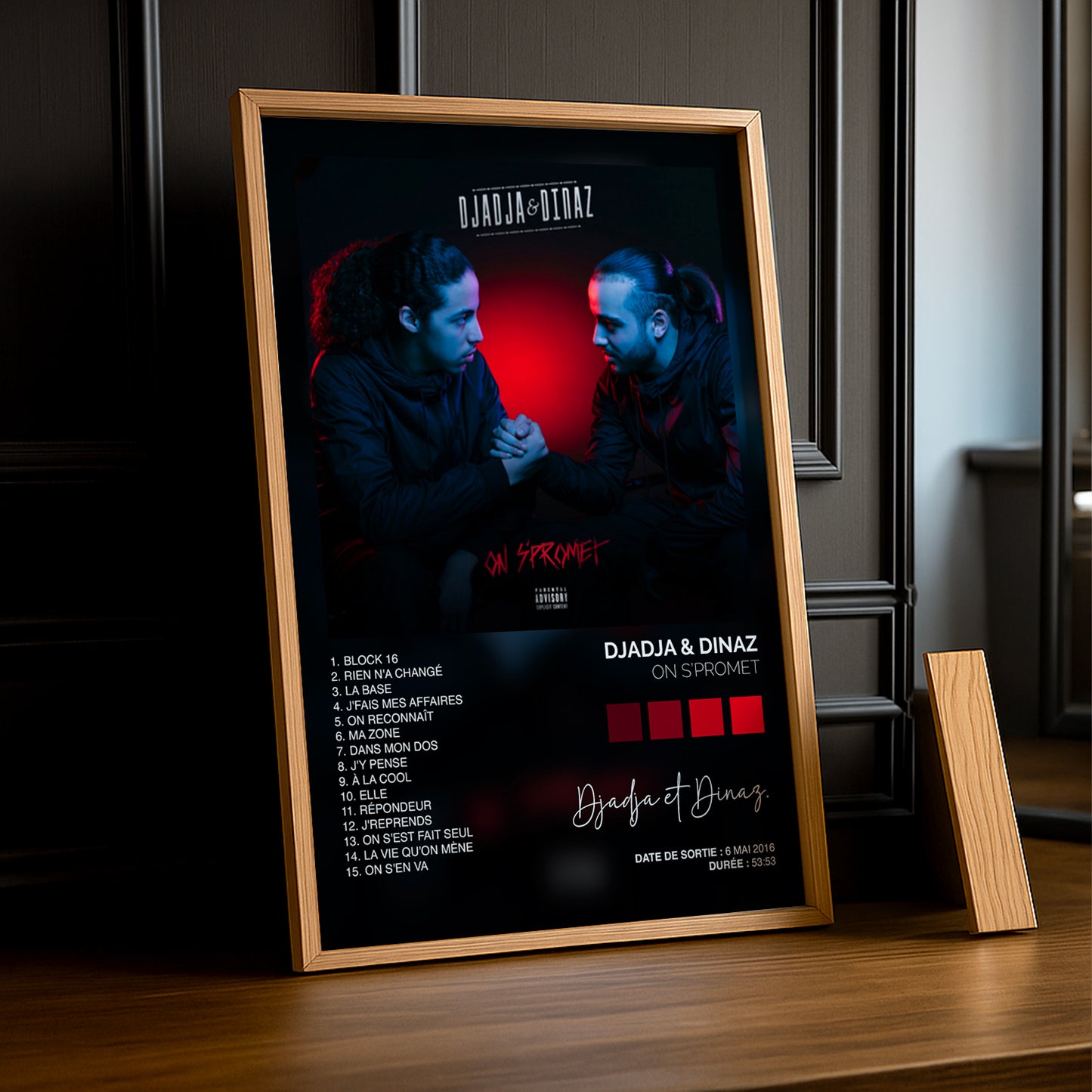 Cadre photo Album Musicaux - On S'Promet de Djadja & Dinaz