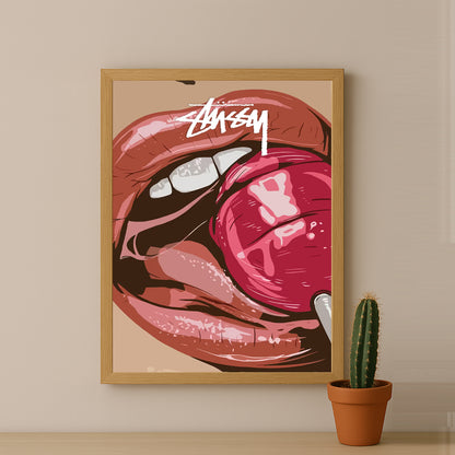 Cadre photo Stussy - Lollipop Lips