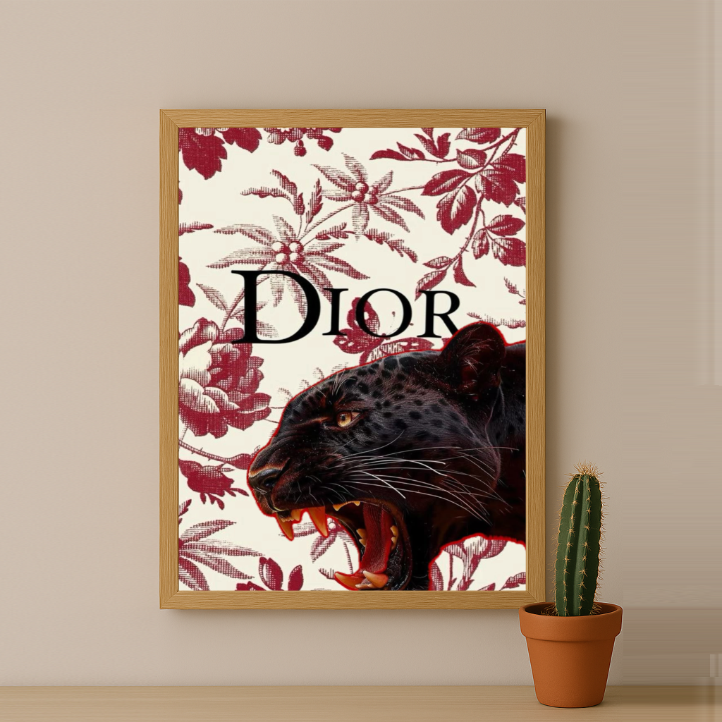 Cadre photo Dior Black Tiger