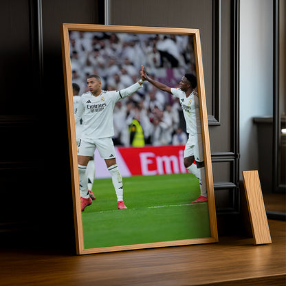 Cadre photo de Mbappé x Vinicius