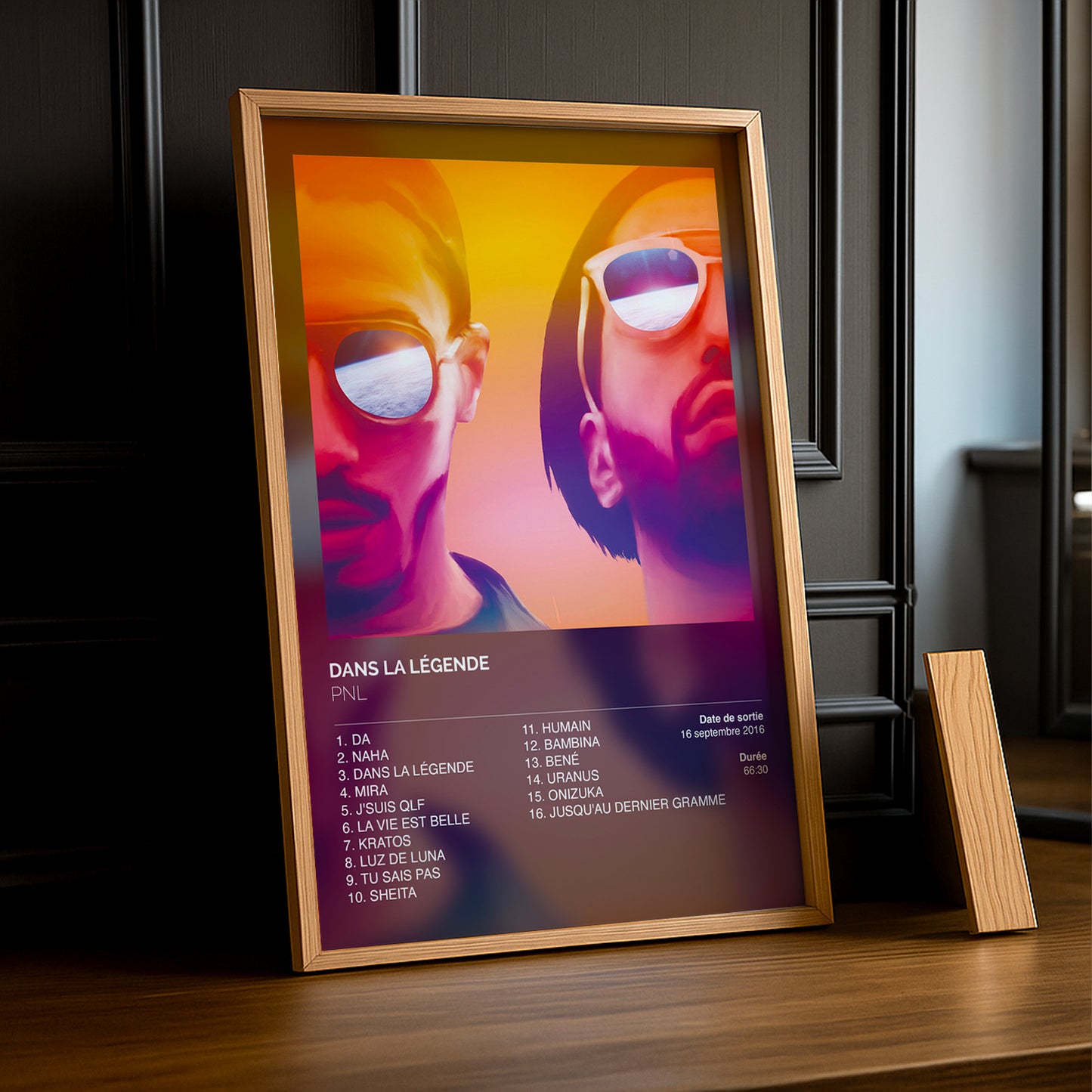 Cadre photo Album Dans la légende PNL