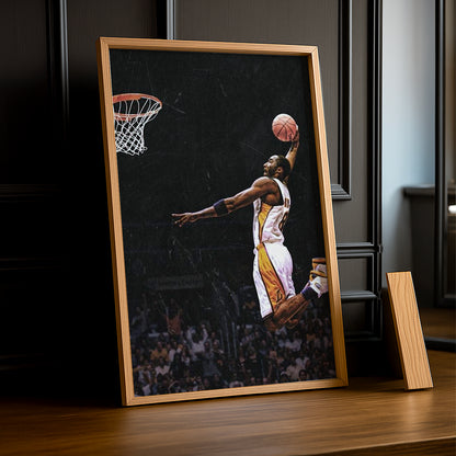 Cadre photo NBA - Kobe Bryant Dunk