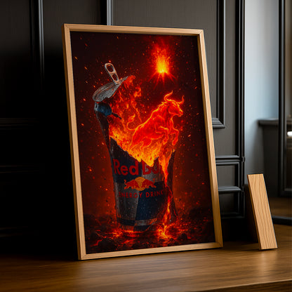 Cadre Photo Redbull - Fire