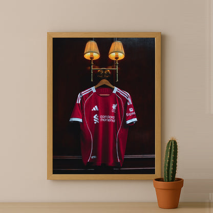 Cadre photo - Maillot Liverpool FC 25-26