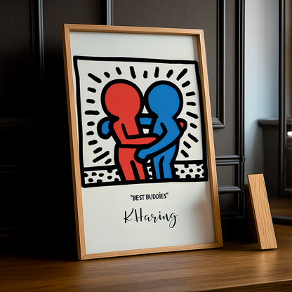 Cadre photo Keith Haring "Best Buddies"