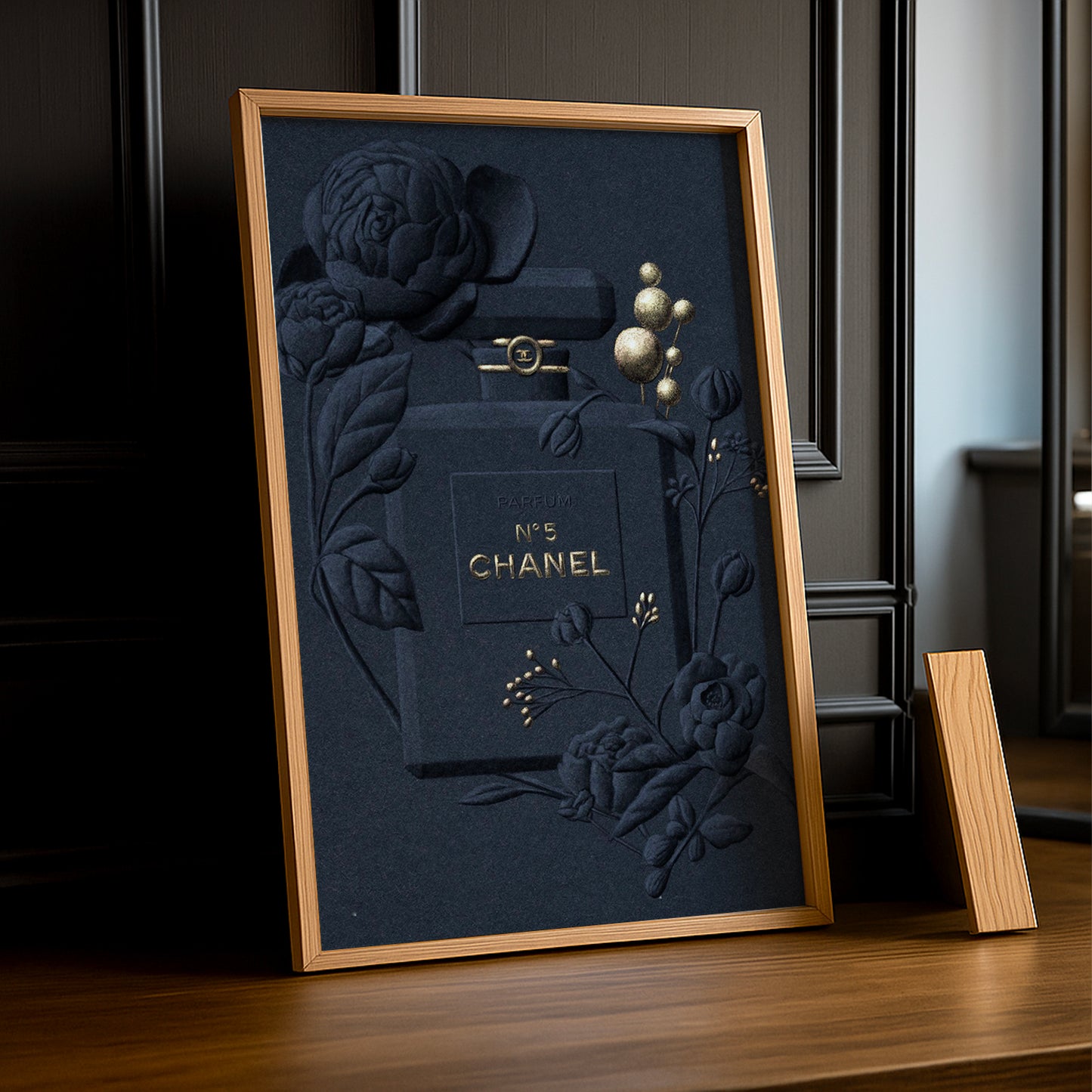 Cadre photo Chanel - N°5 Full Black Illustration