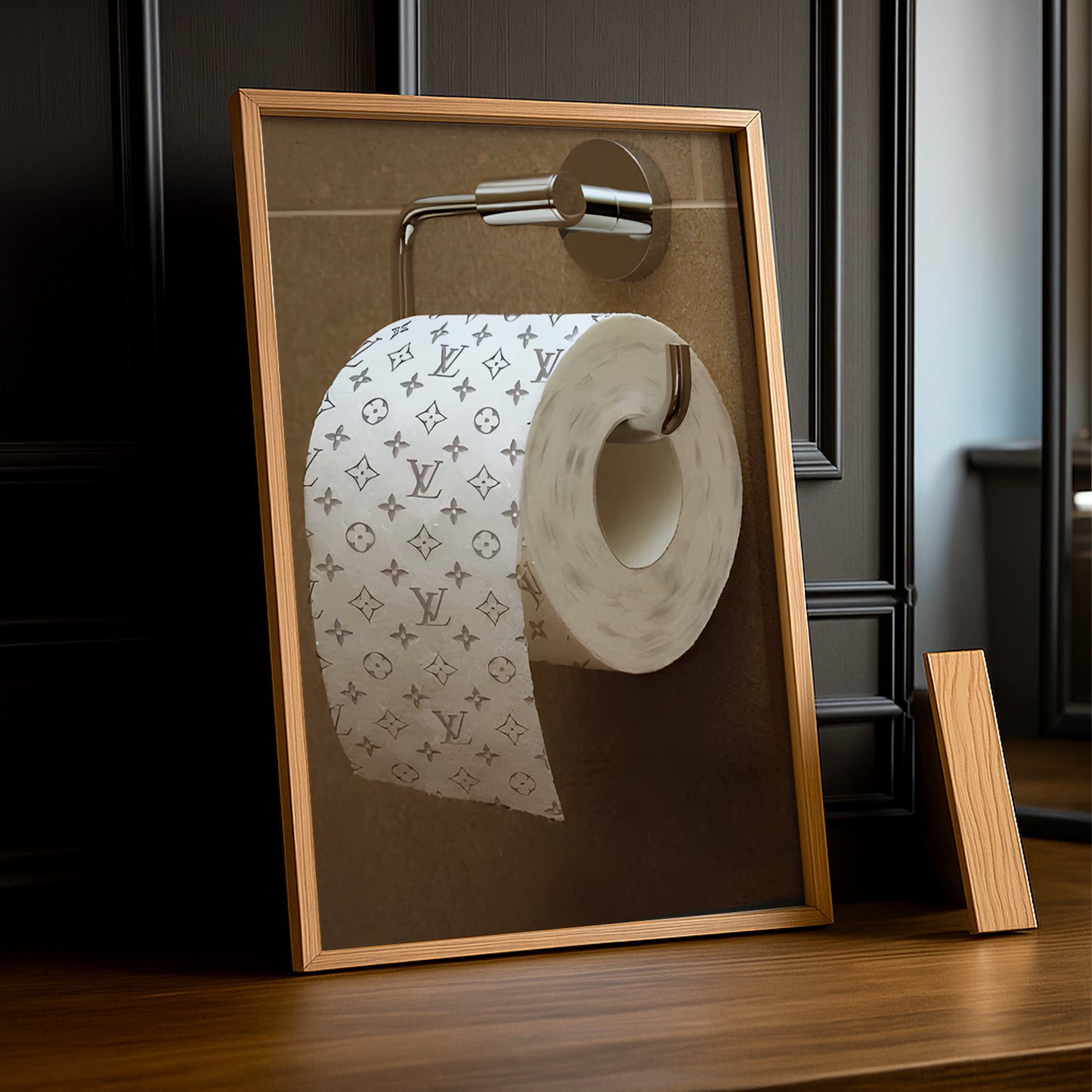 Cadre photo Louis Vuitton papier toilette