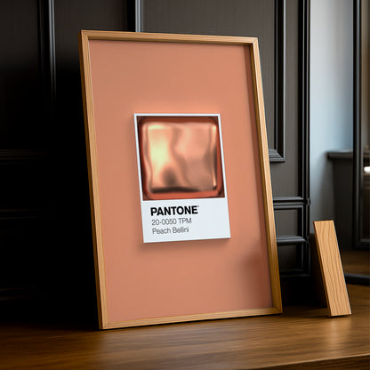 Cadre Photo Pantone Étiquette - Peach Bellini