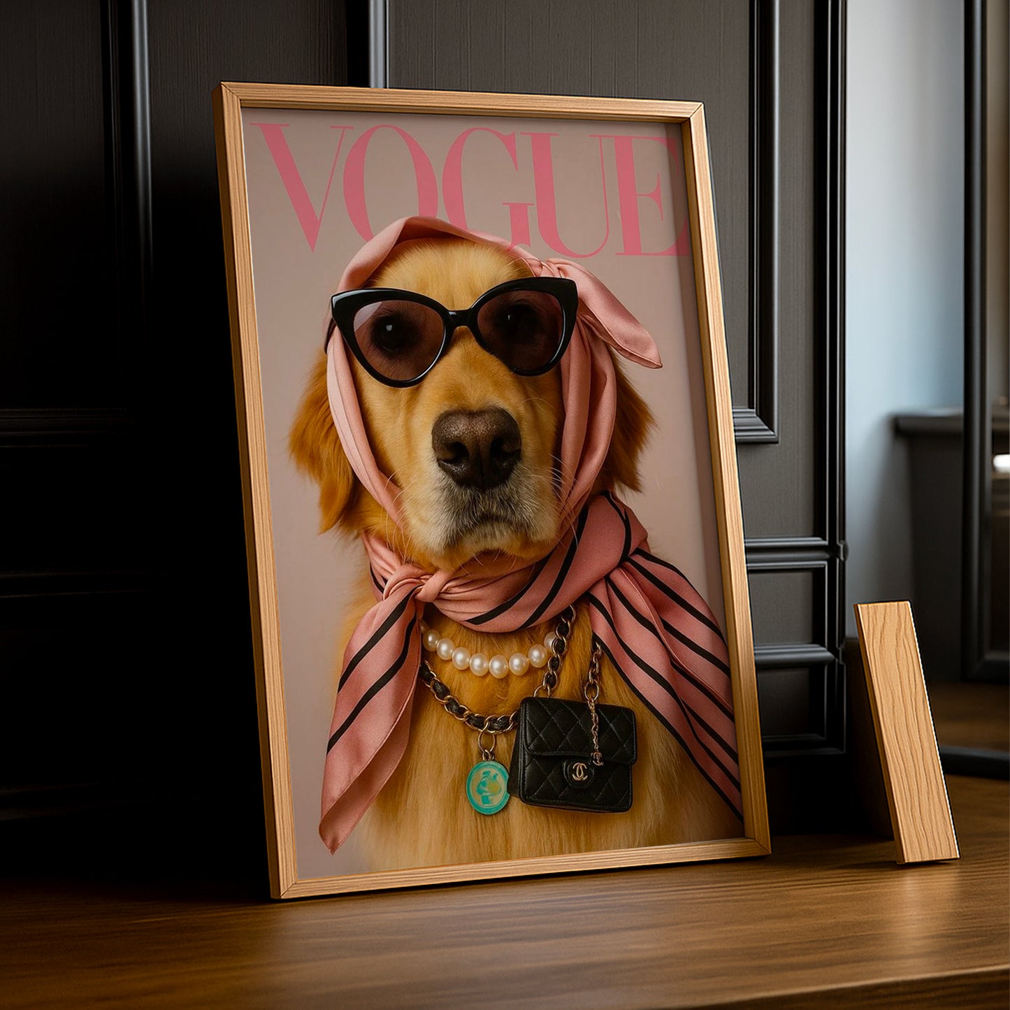 Cadre photo Vogue - Chien Aesthetic
