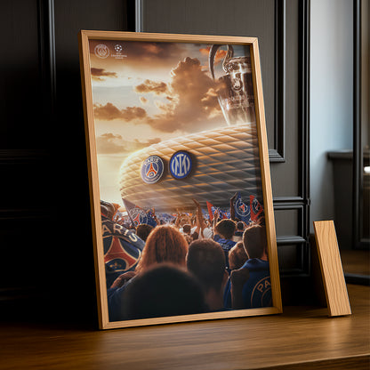 Cadre photo Paris Saint-Germain vs Inter Milan