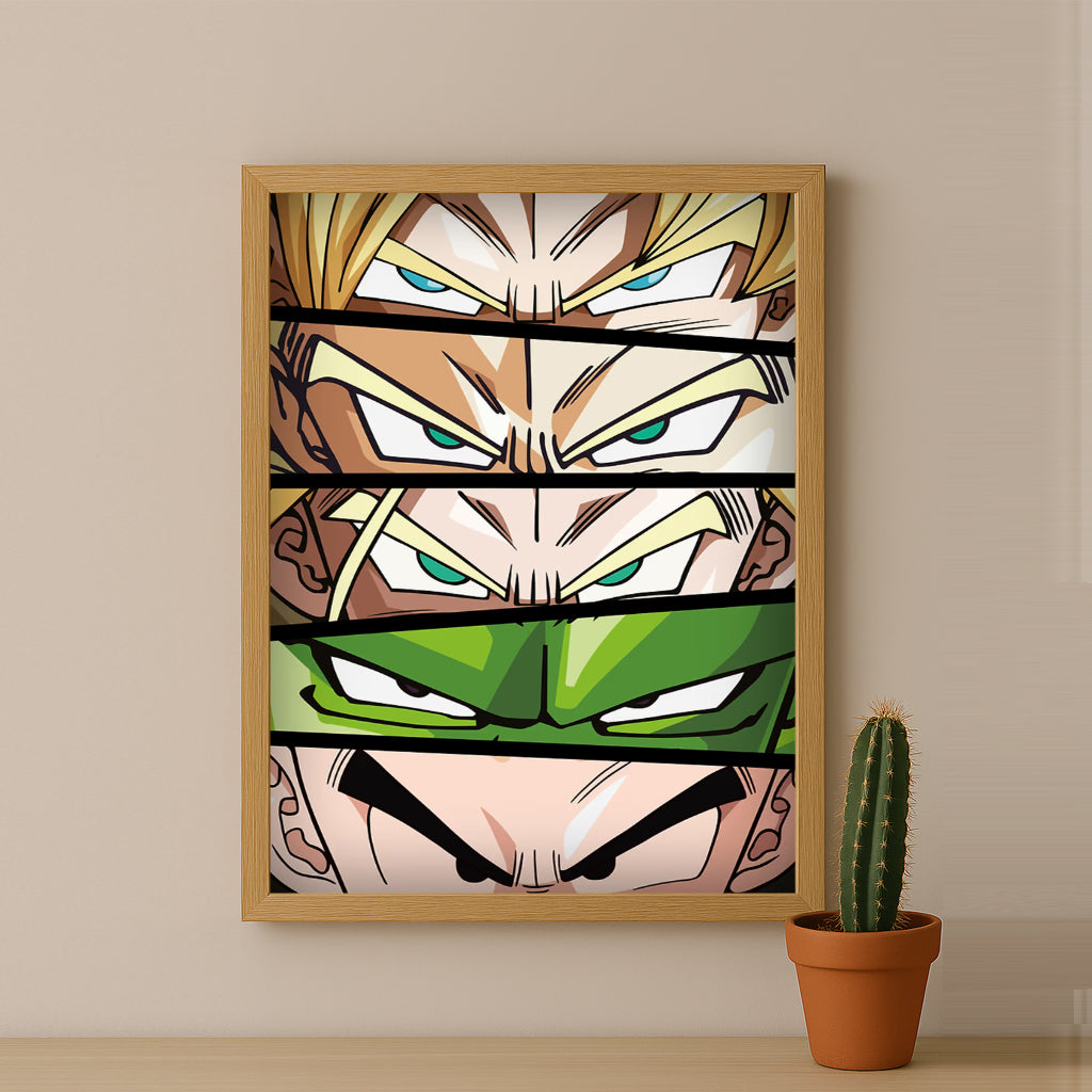 Poster Dragon Ball Z - Eyes Heroes
