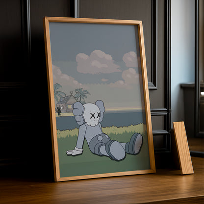 Cadre photo Kaws - Savane