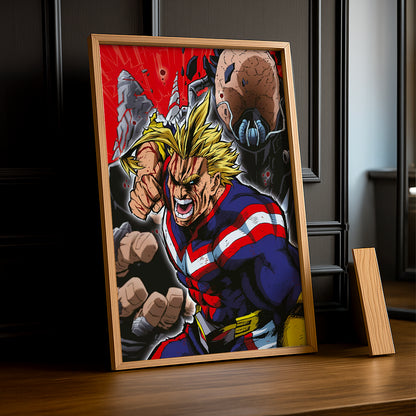Cadre Photo My Hero Academia - All Might Fight