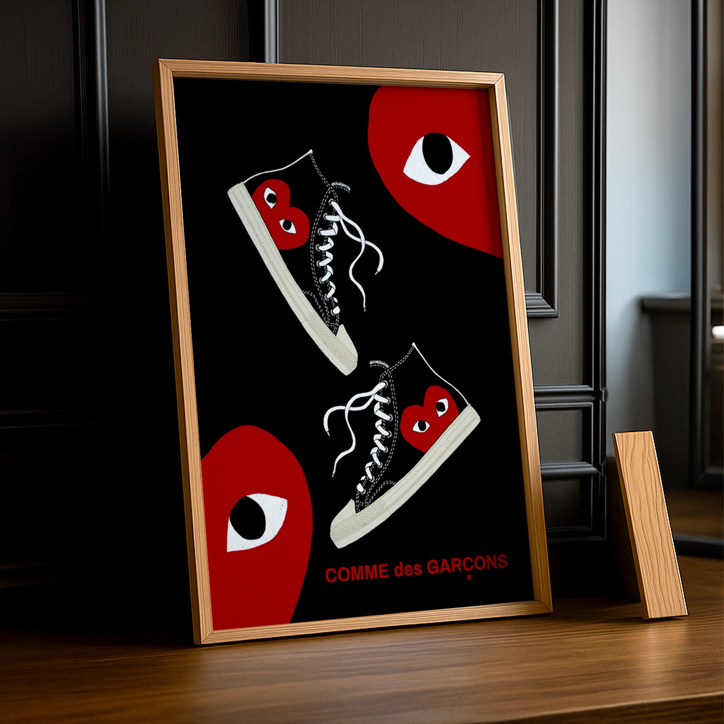 Cadre photo Comme Des Garçons converse