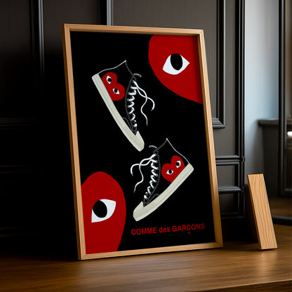 Cadre photo Comme Des Garçons converse