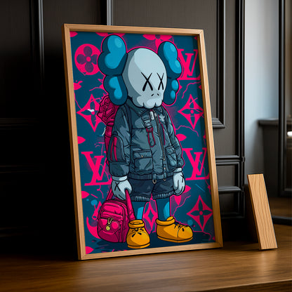 Poster Kaws Louis Vuitton outfit