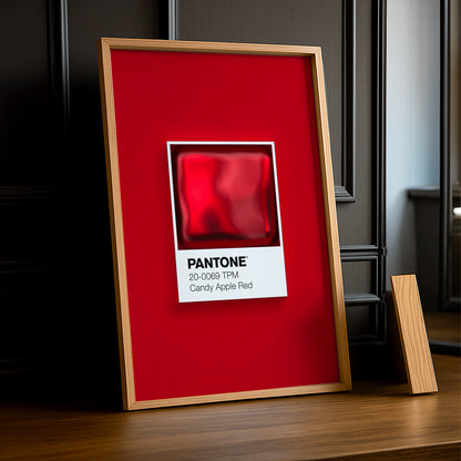 Cadre Photo Pantone Étiquette - Candy Apple Red