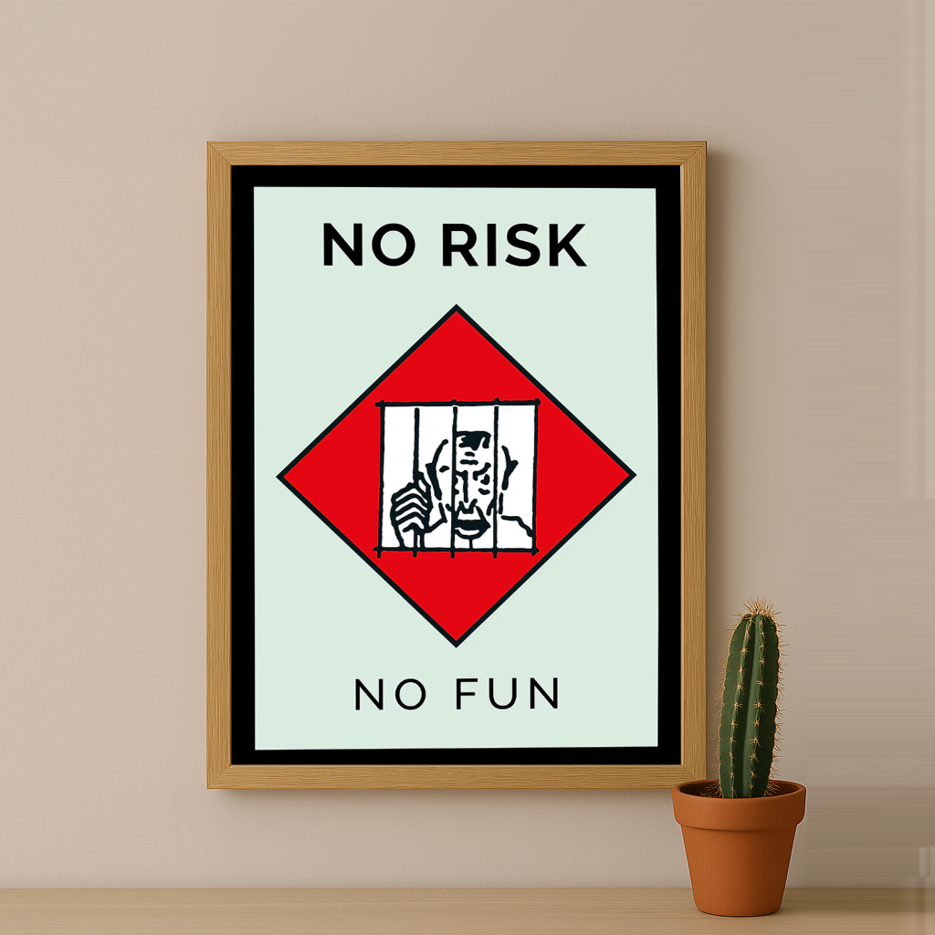 Monopoly No Risk No Fun - Cadre photo