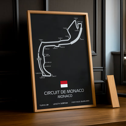 Cadre photo Circuit de Monaco