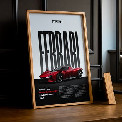 Poster Voitures - Ferrari Daytona SP3