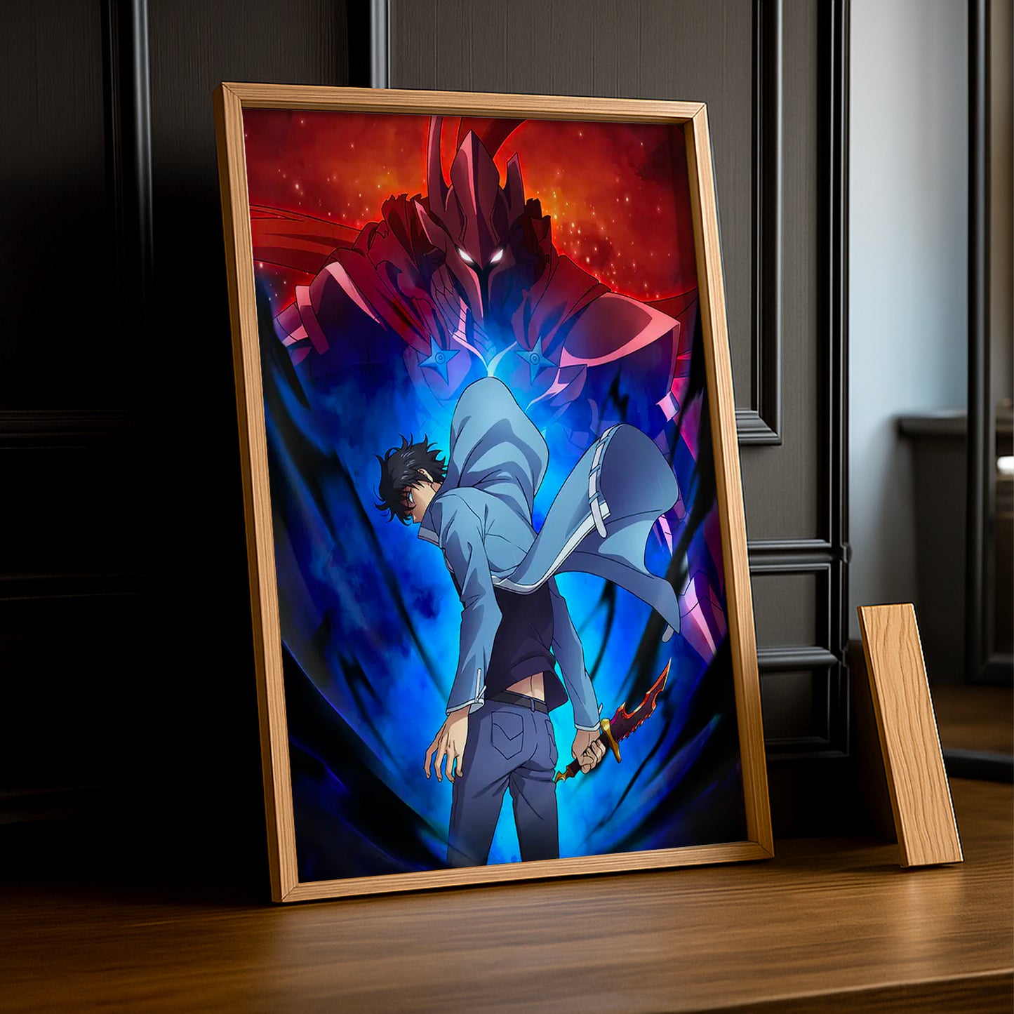 Cadre Photo Solo Leveling - Jinwoo and Igris Ascendant