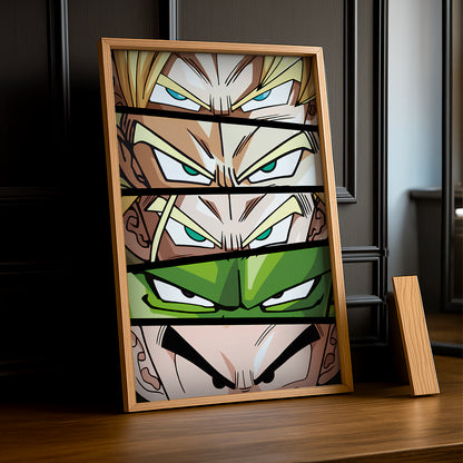 Poster Dragon Ball Z - Eyes Heroes