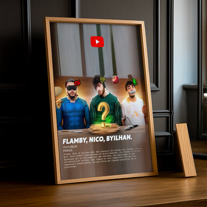 Cadre photo Flamby, Nico, Byilhan