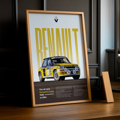 Poster Voitures - Renault 5 Turbo