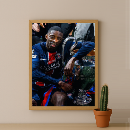 Cadre photo Paris Saint-Germain LDC Dembélé