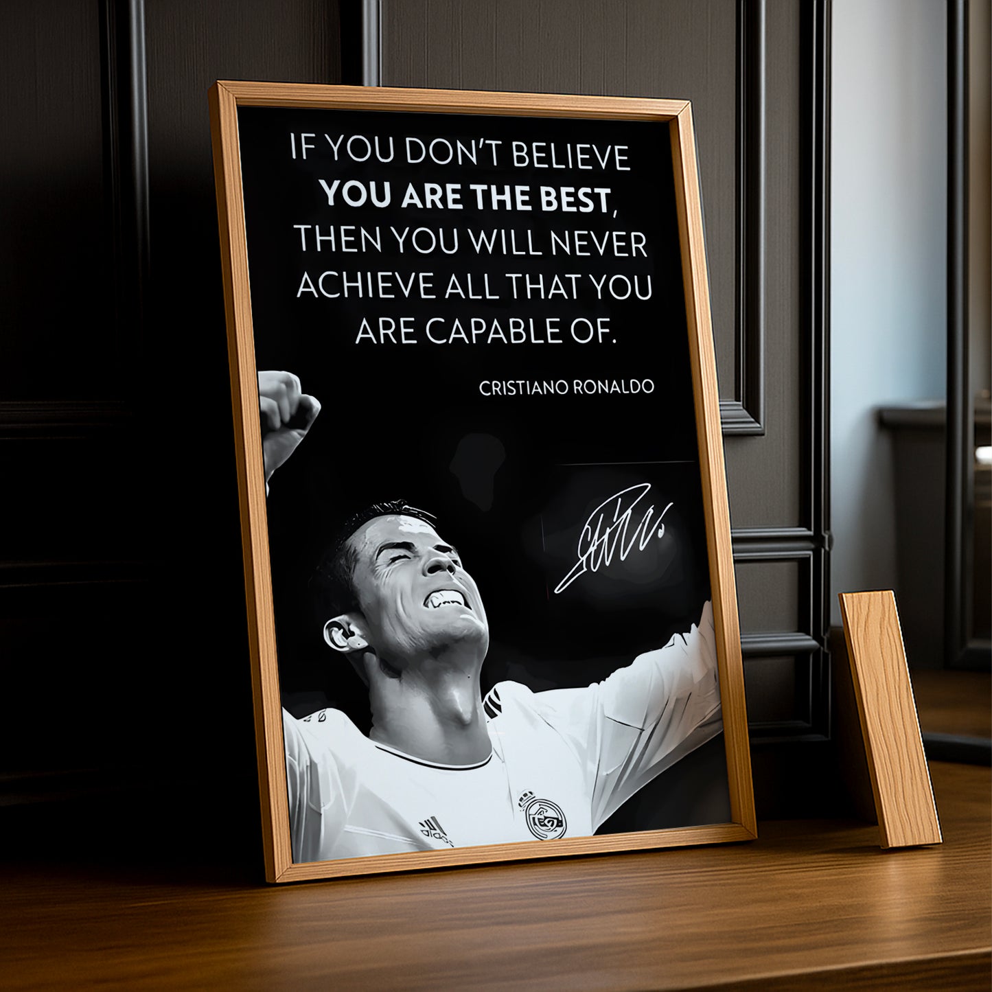 Cadre photo de Cristiano Ronaldo CR7 Madrid