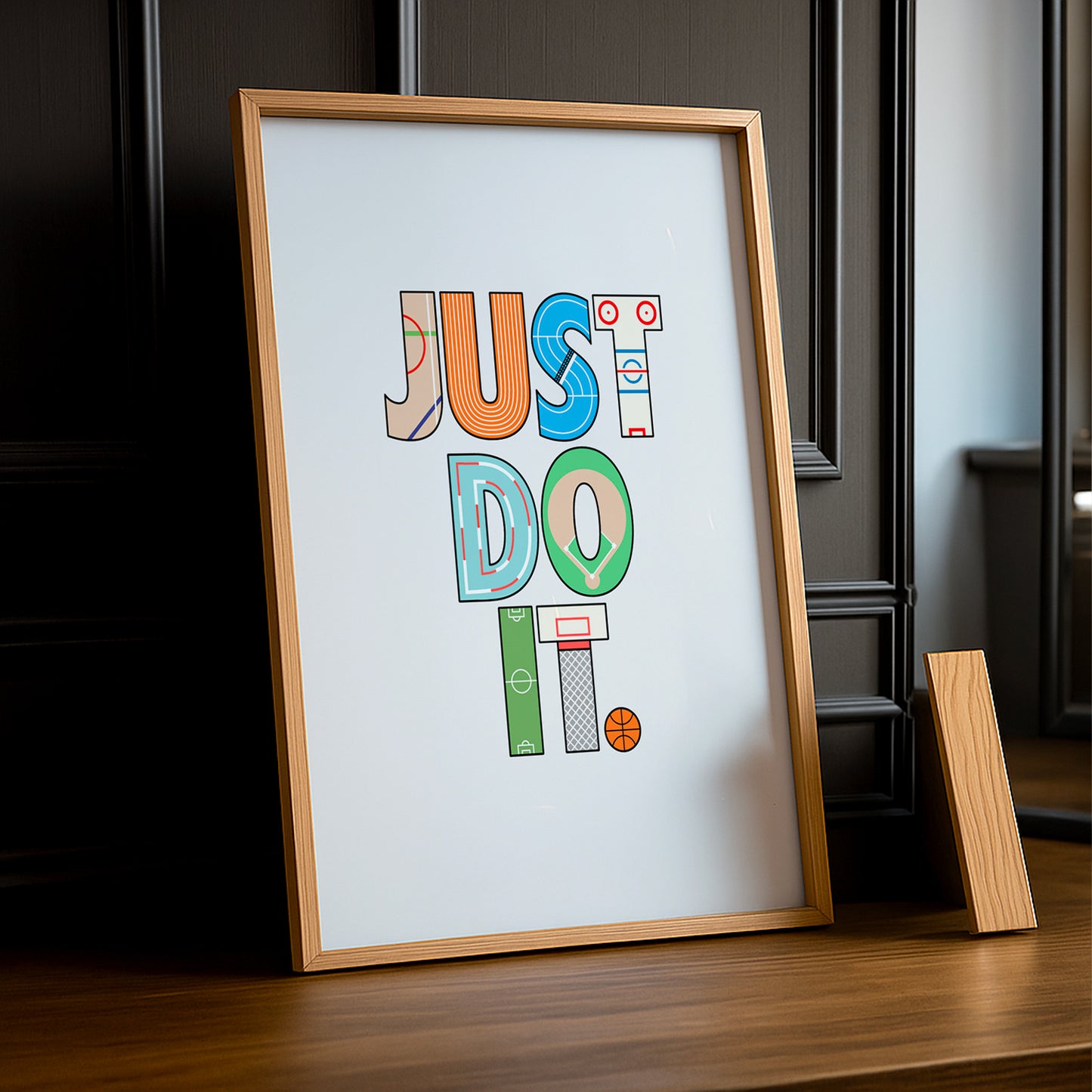 Cadre photo Just do It. Nike blanc