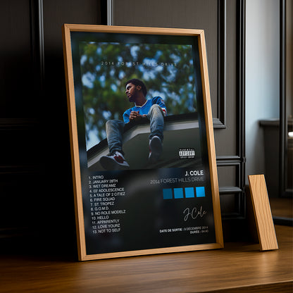 Poster J.Cole - Album 2014 Forest Hills Drive