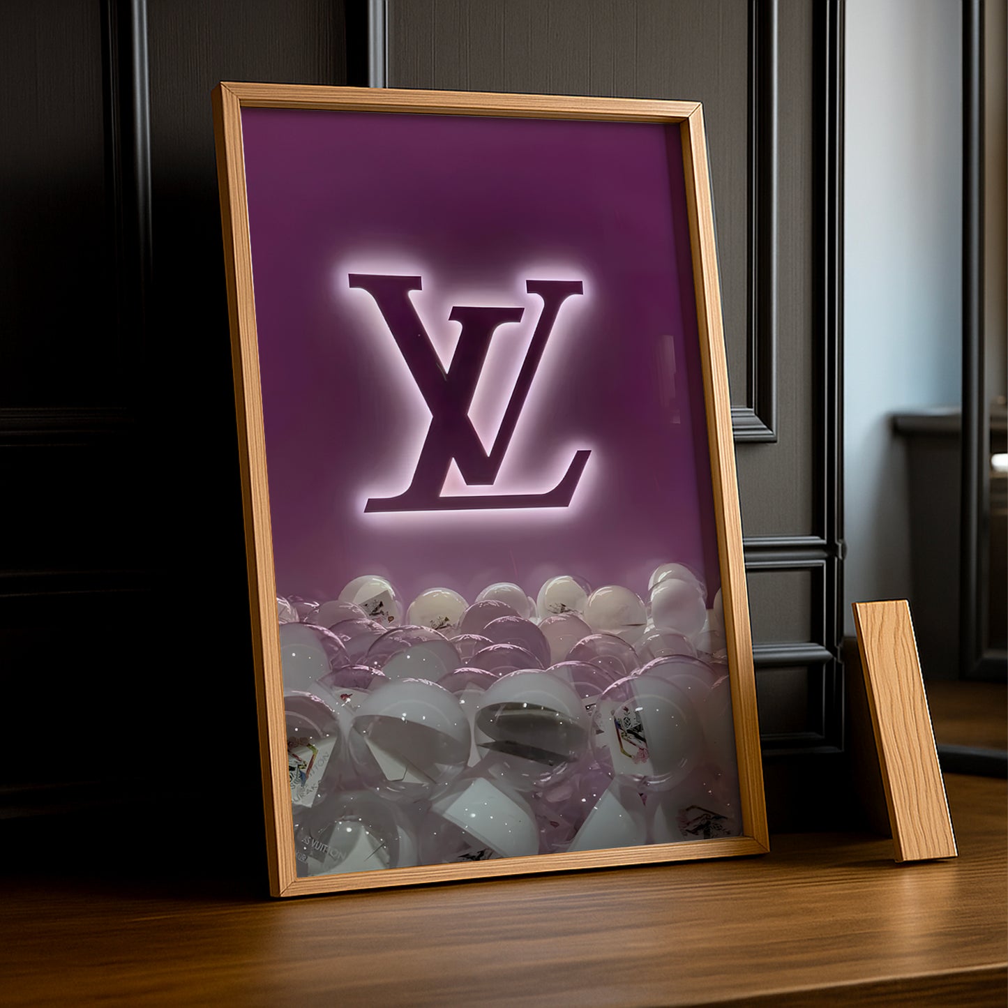 Cadre photo Louis Vuitton Fuschia