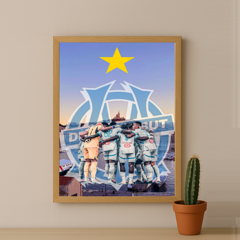 Olympique de Marseille Droit au but - Poster