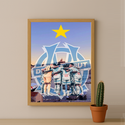 Olympique de Marseille Droit au but - Poster