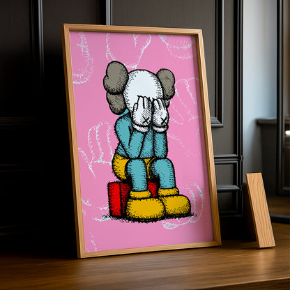 Poster Kaws pixel