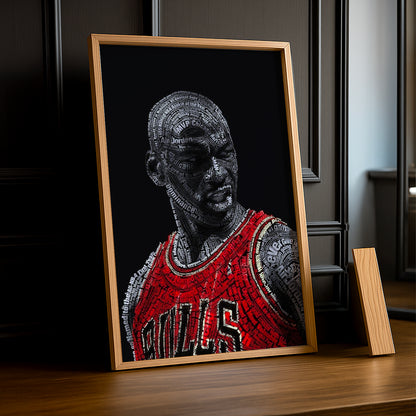 Cadre photo NBA - Michael Jordan Art