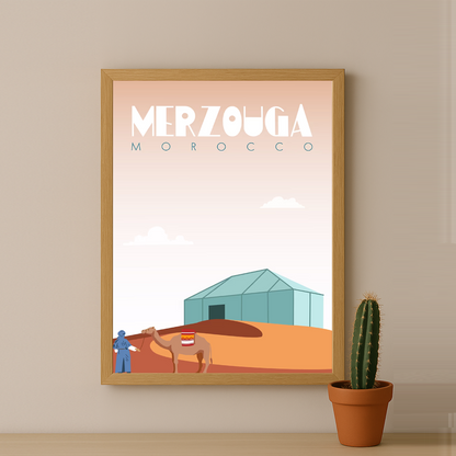 Maroc Merzouga - Cadre photo
