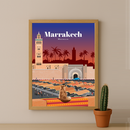 Maroc Marrakech - Poster