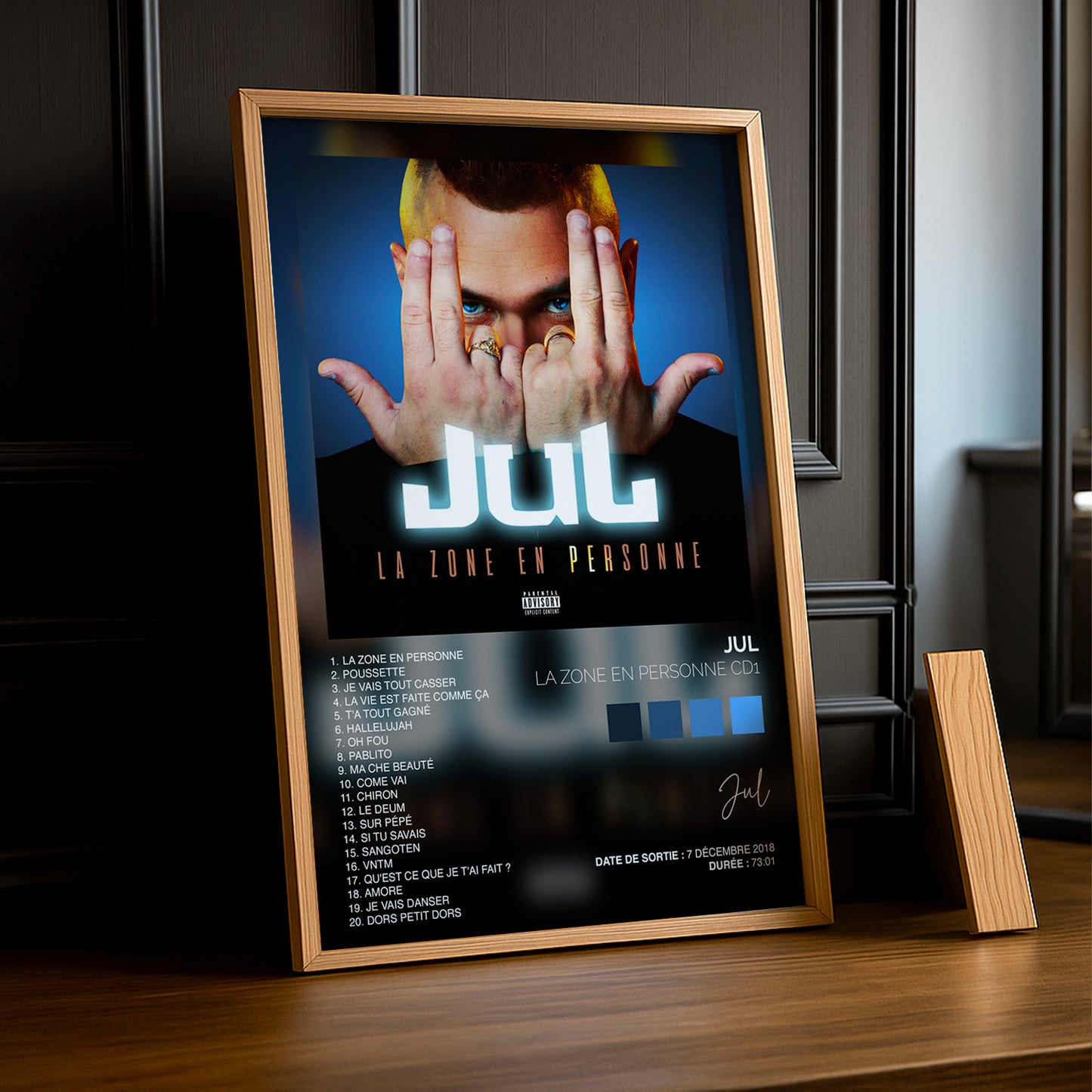 Poster Jul - Album La zone en personne
