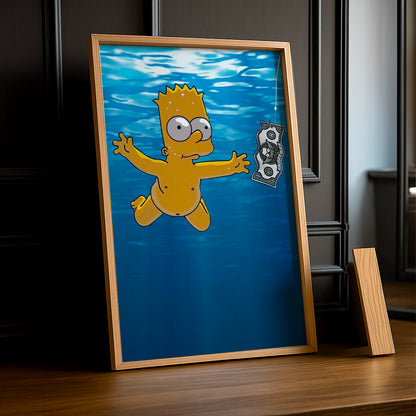 Cadre Photo Les Simpsons - Sauver Bart