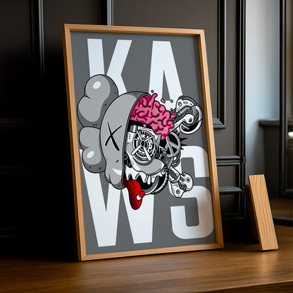 Poster Kaws Cerveau